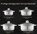 Batterie de cuisine Galya Set de cuisine 8 – Image 2