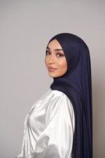 Premium Bamboo Jersey Hijab - Royal blue