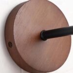 Applique murale LED en travertin et bois – Luminaire wabi-sabi 2 en 1 mural ou plafond – Image 3